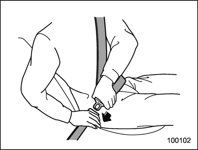 Ceintures de sécurité des sièges avant