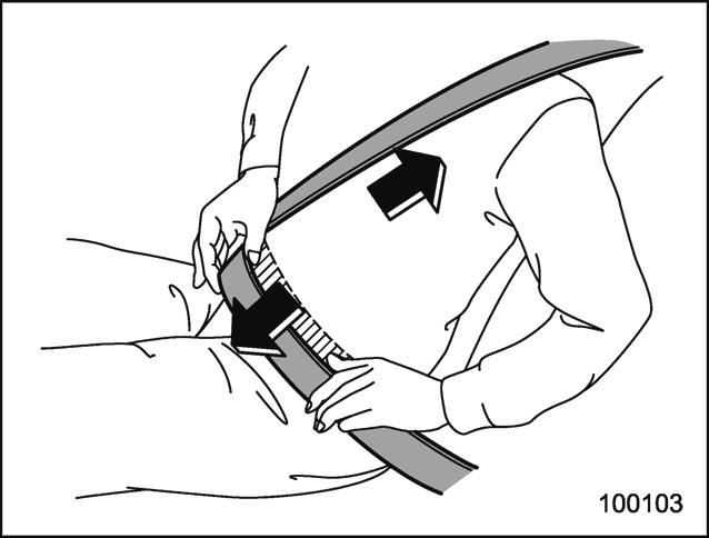 Ceintures de sécurité des sièges avant