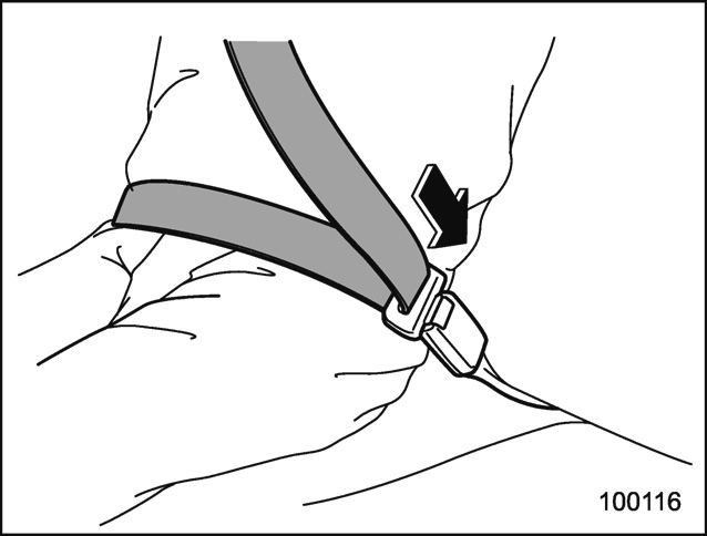 Pour détacher votre ceinture 