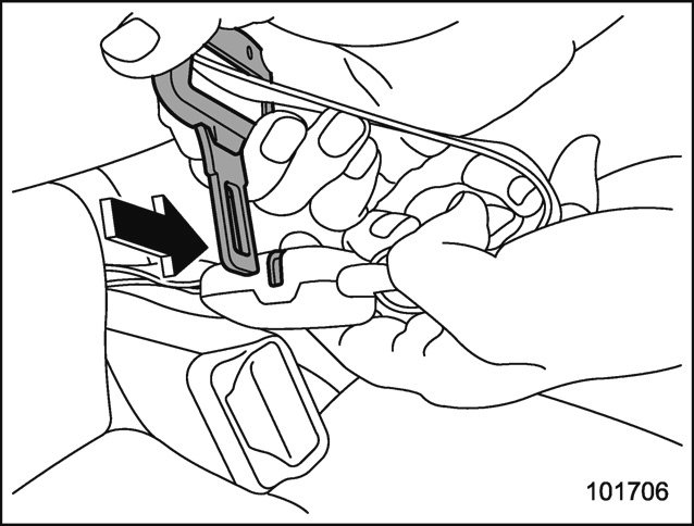 Pour détacher votre ceinture 